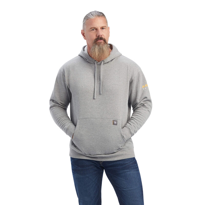 Sudadera Con Capucha Ariat Rebar Workman Gris Hombre - Chile 480-BPAHON